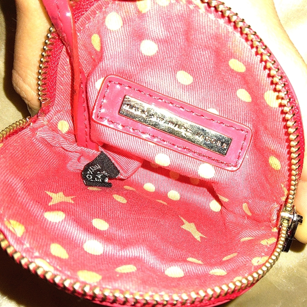☆LOWEST☆Rare☆MARC JACOBS☆Bright Red Genuine Leather Coin Purse Keyfob - Picture 4 of 16